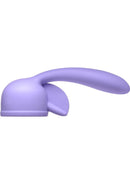 Wand Essentials Fluttering Kiss Dual Stimulation Silicone Wand Attachment - Purple