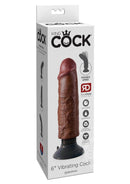 King Cock Vibrating 6in Dildo