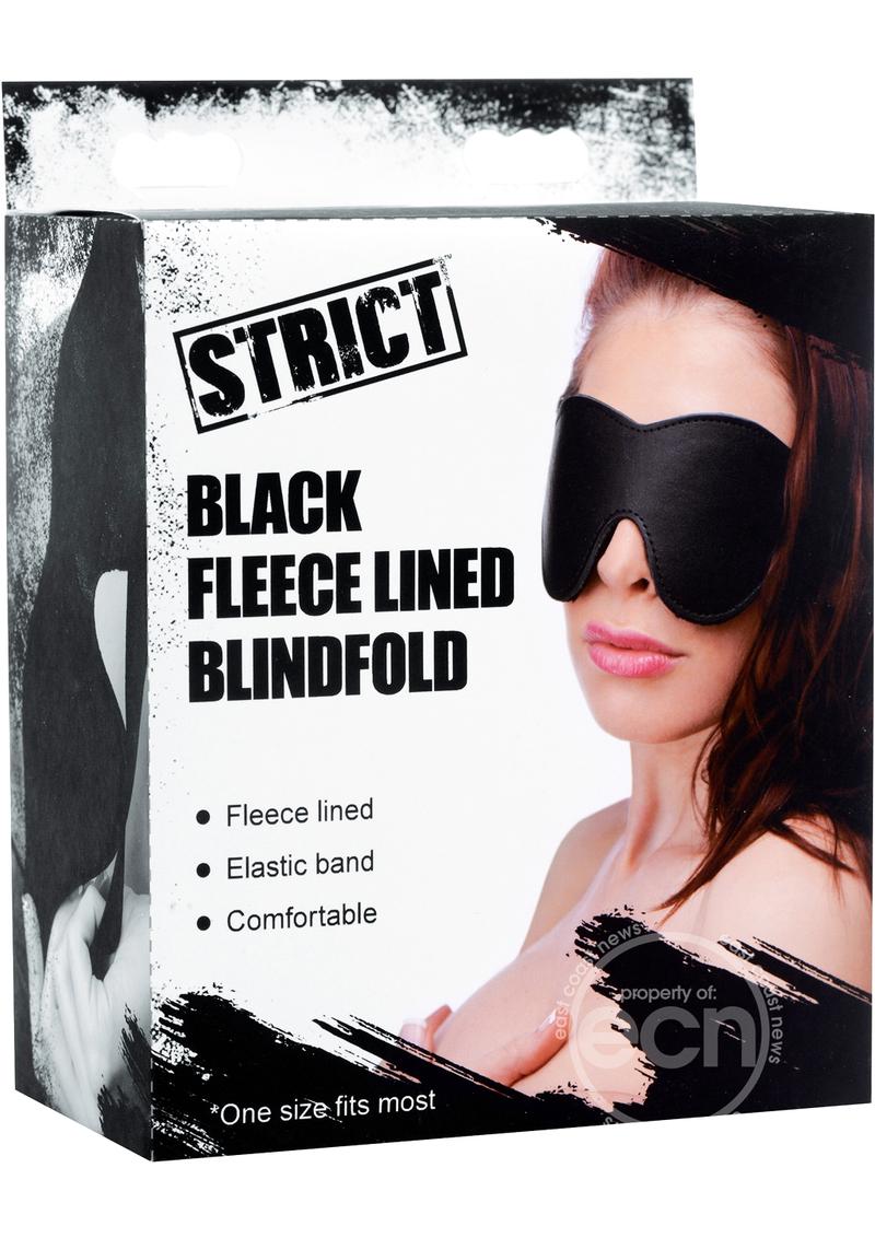 Strict Fleece-Lined Blindfold - Black