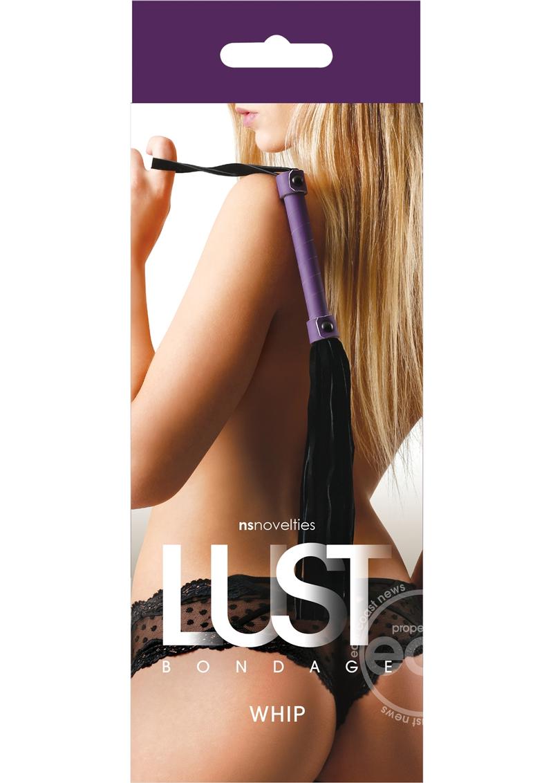 Lust Bondage Soft Flogger - Purple/Black