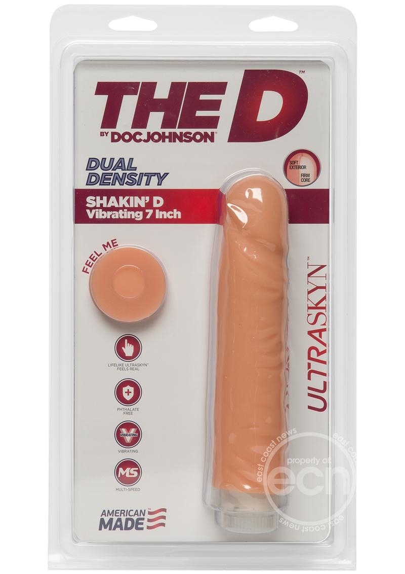 The D - Shakin D Ultraskyn Vibrating Dildo The D - Shakin D Ultraskyn Vibrating Dildo