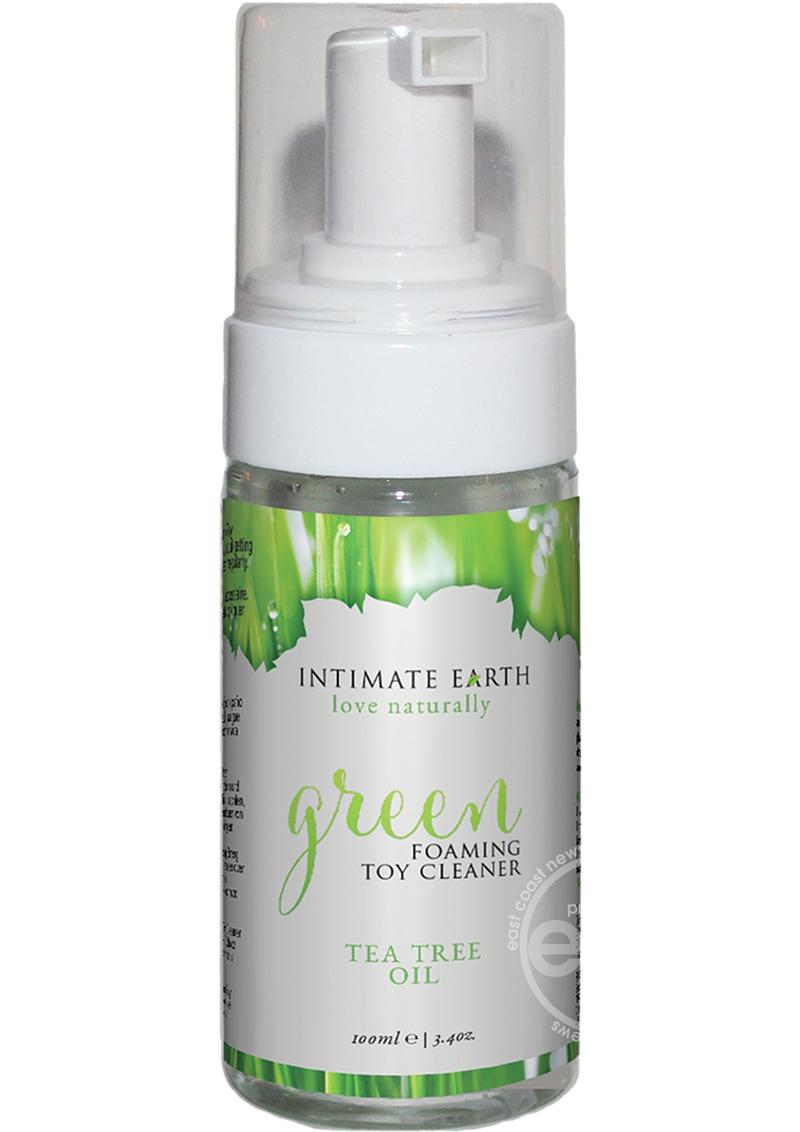 Intimate Earth Green Foaming Toy Cleaner with Tea Tree Oil - 3.4 oz