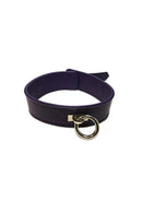 Rouge Plain Leather Adjustable Collar