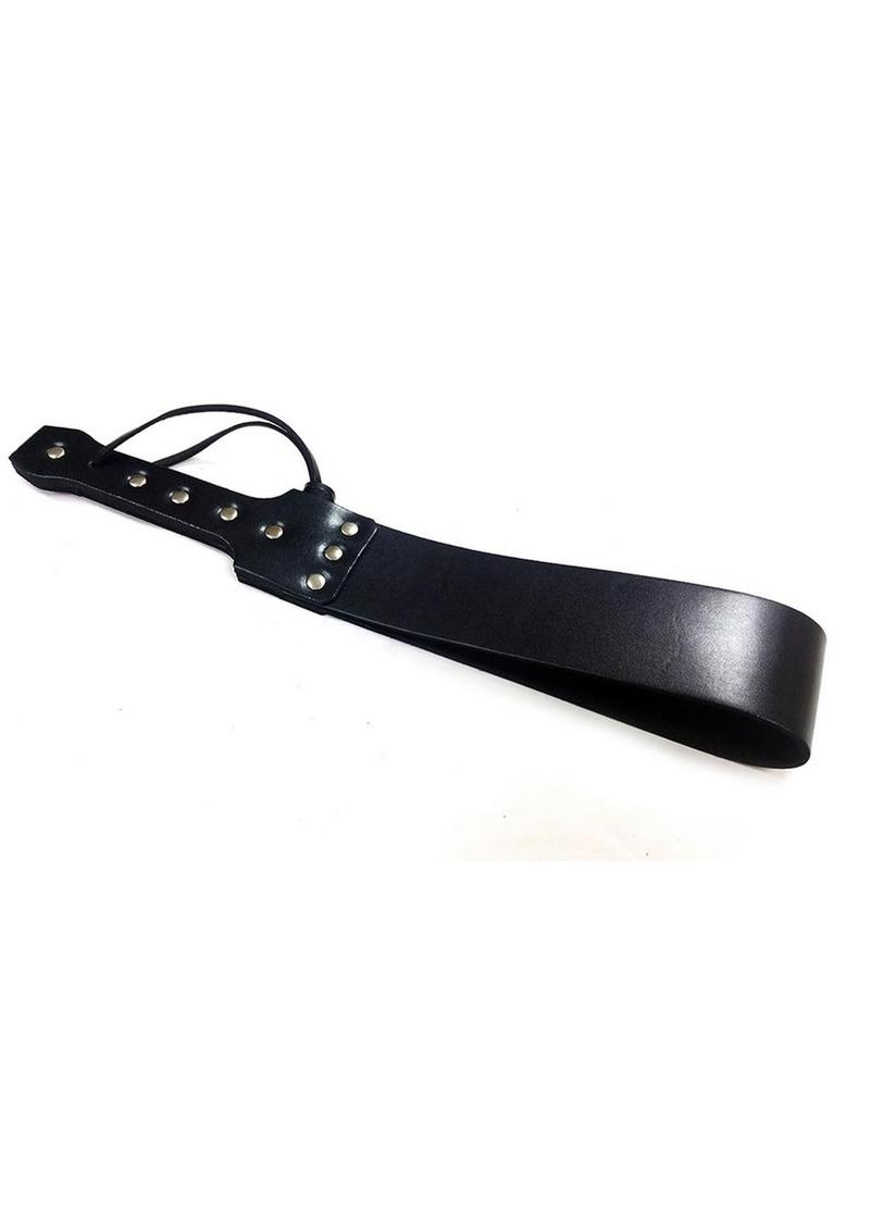 Rouge Folded Leather Paddle with Rivets