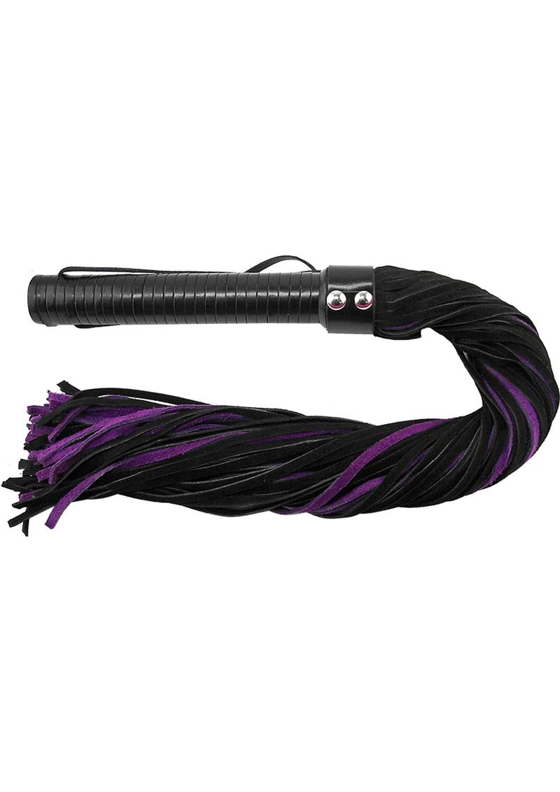 Rouge Suede Flogger with Leather Handle