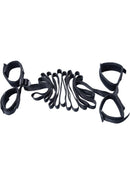 Master Series Ensnare Stretcher Restraint Set - Black