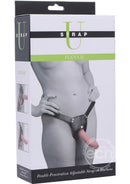 StrapU Plena II Double Penetration Adjustable Strap-On with Harness - Vanilla/Black