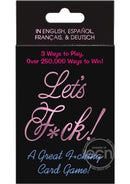 Lets F*ck! Sex Position Card Game