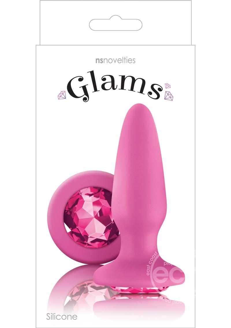Glams Silicone Anal Plugs with Gem Base