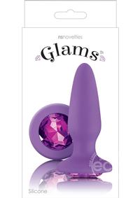 Glams Silicone Anal Plugs with Gem Base