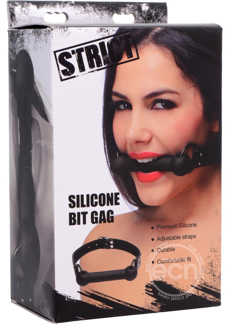 Strict Silicone Bit Gag - Black