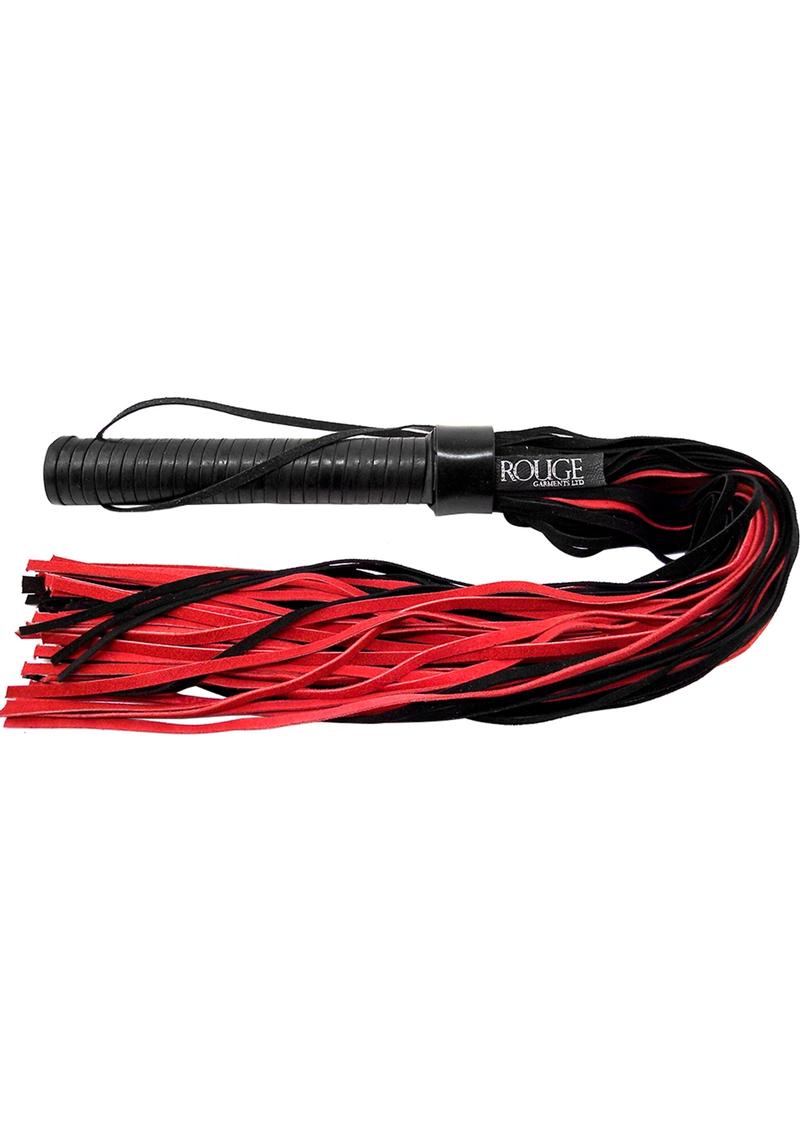 Rouge Suede Flogger with Leather Handle