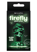 Firefly Glow-in-the-Dark Glass Plugs - Clear