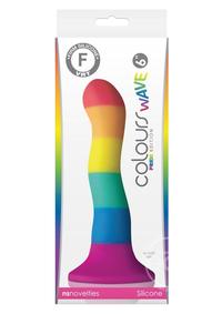 Colours Wave 6" Silicone Dildo - Rainbow Pride Edition