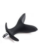 Master Series Mini Ass Anchor 2.0 Vibrating Silicone Anal Plug - Black