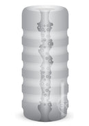 Zolo Girlfriend Squeezable Vibrating Stroker - Pink/Clear