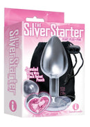The 9's - The Silver Starter Bejewled Heart Stainless Steel Plug
