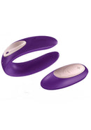 Satisfyer Double Plus Remote Partner Vibrator - Purple