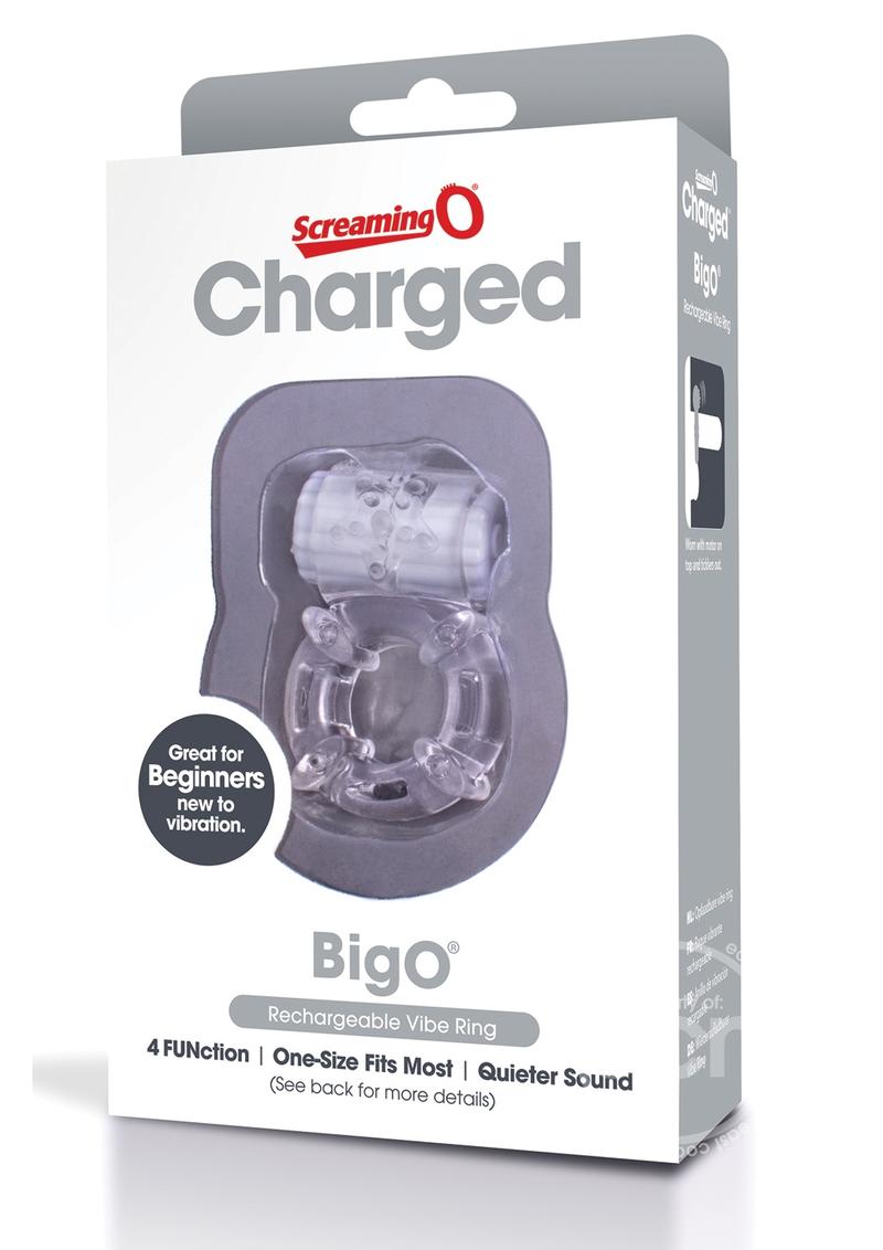 Charged BigO Rechargeable 4-Function Vibrating Ring Charged BigO Rechargeable 4-Function Vibrating Ring