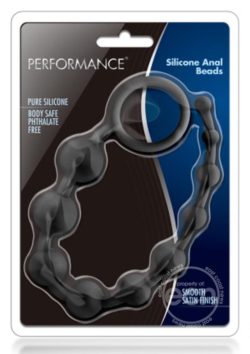 Performance Silicone Anal Beads - Black