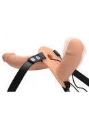 StrapU Power Pegger Vibrating Silicone Double Pleasure Dildo with Harness