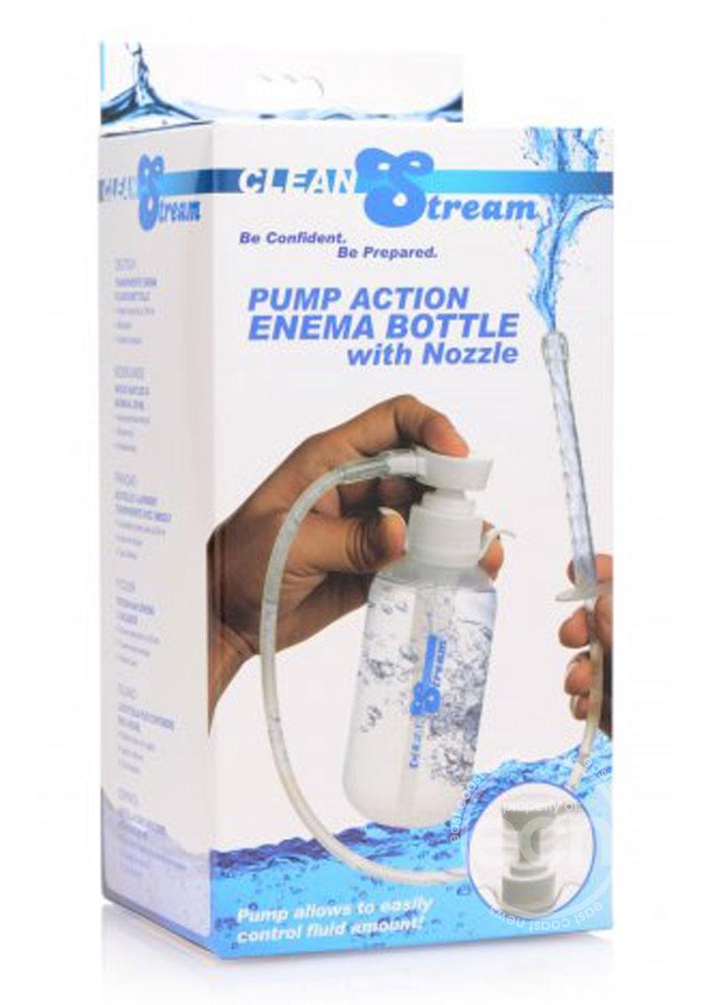CleanStream Pump Action Enema Bottle with Nozzle