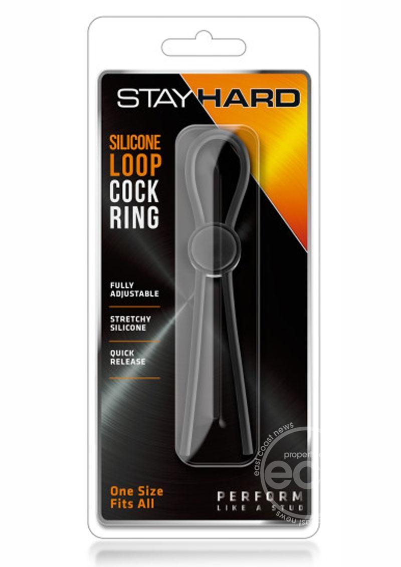Stay Hard Adjustable Silicone Loop Penis Rings - Single Loop