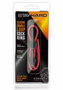 Stay Hard Adjustable Silicone Loop Penis Rings - Double Loop