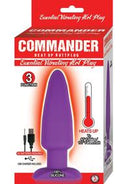 Commander Heat-Up Vibrating Silicone Anal Plug