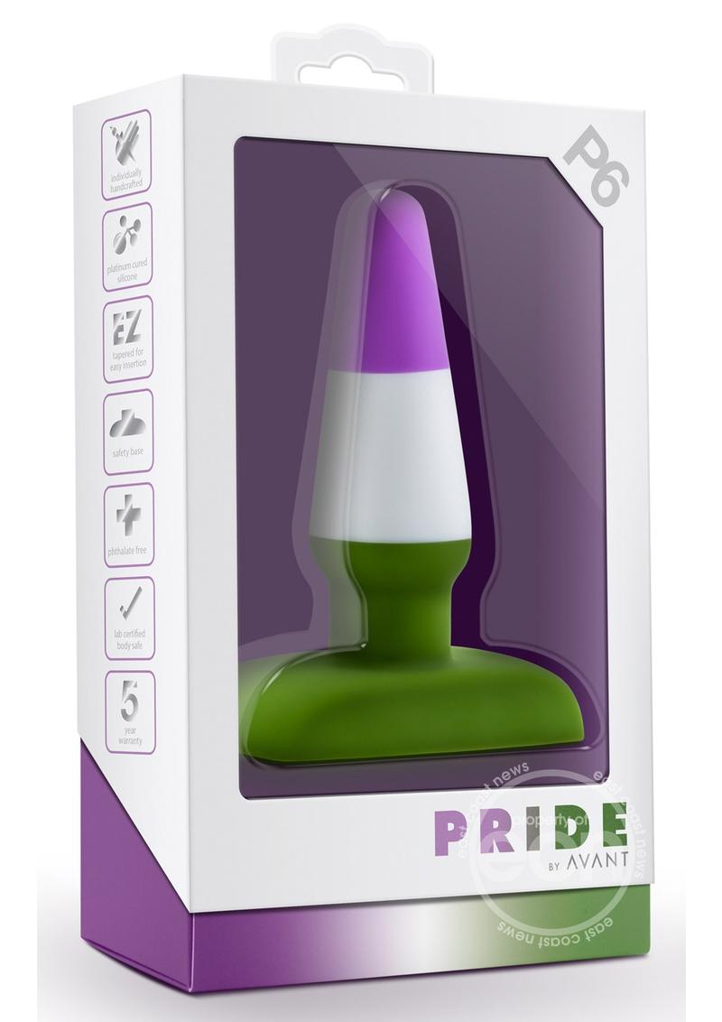 Avant Pride P6 Beyond Silicone Plug - Green/White/Purple