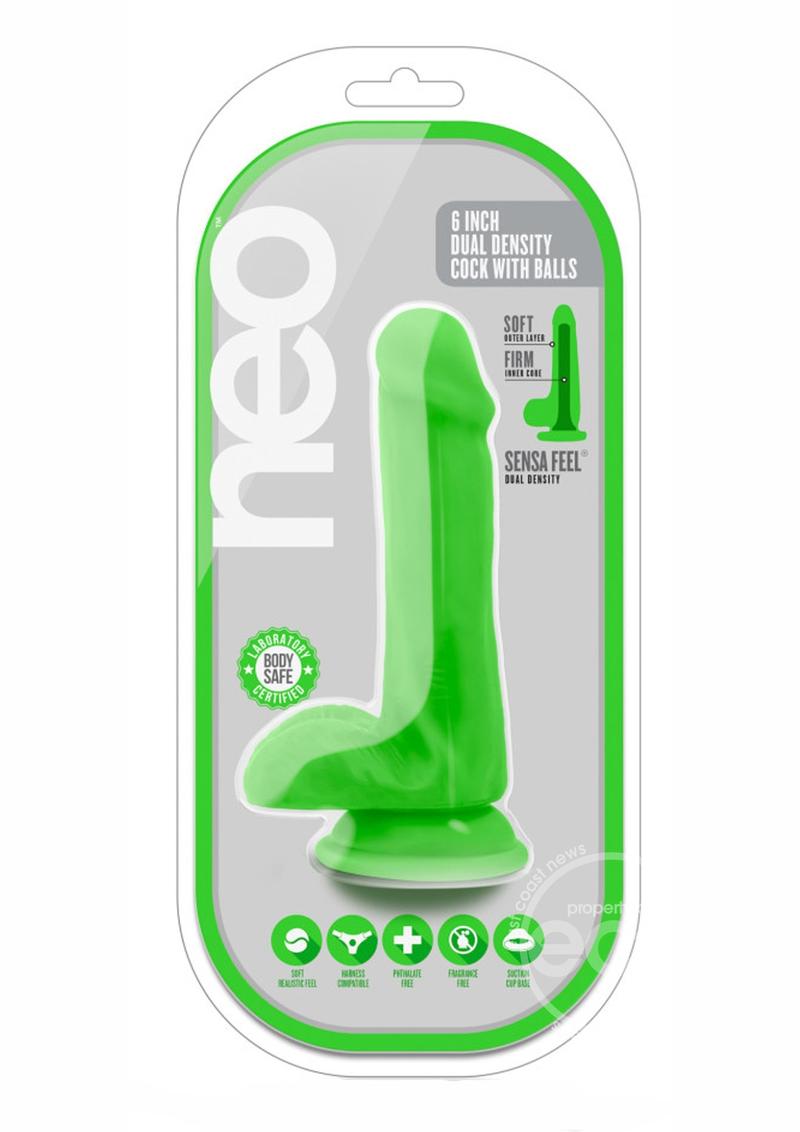 NEO Dual-Density Realistic Bright-Color PVC Dildos with Suction Cup