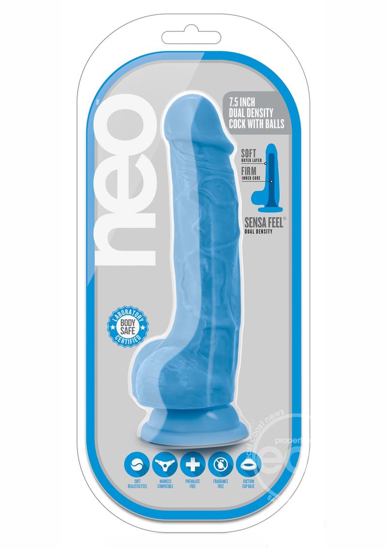 NEO Dual-Density Realistic Bright-Color PVC Dildos with Suction Cup