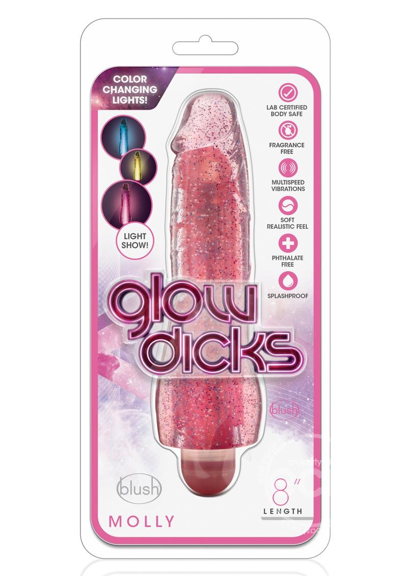 Glow Dicks Molly Glitter Vibrator