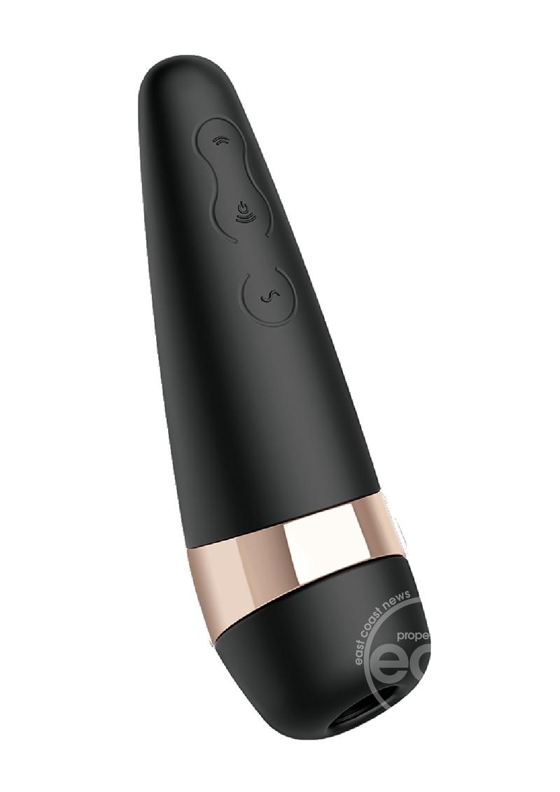 Satisfyer Pro 3+ Vibrating Rechargeable Air Pulsator - Black