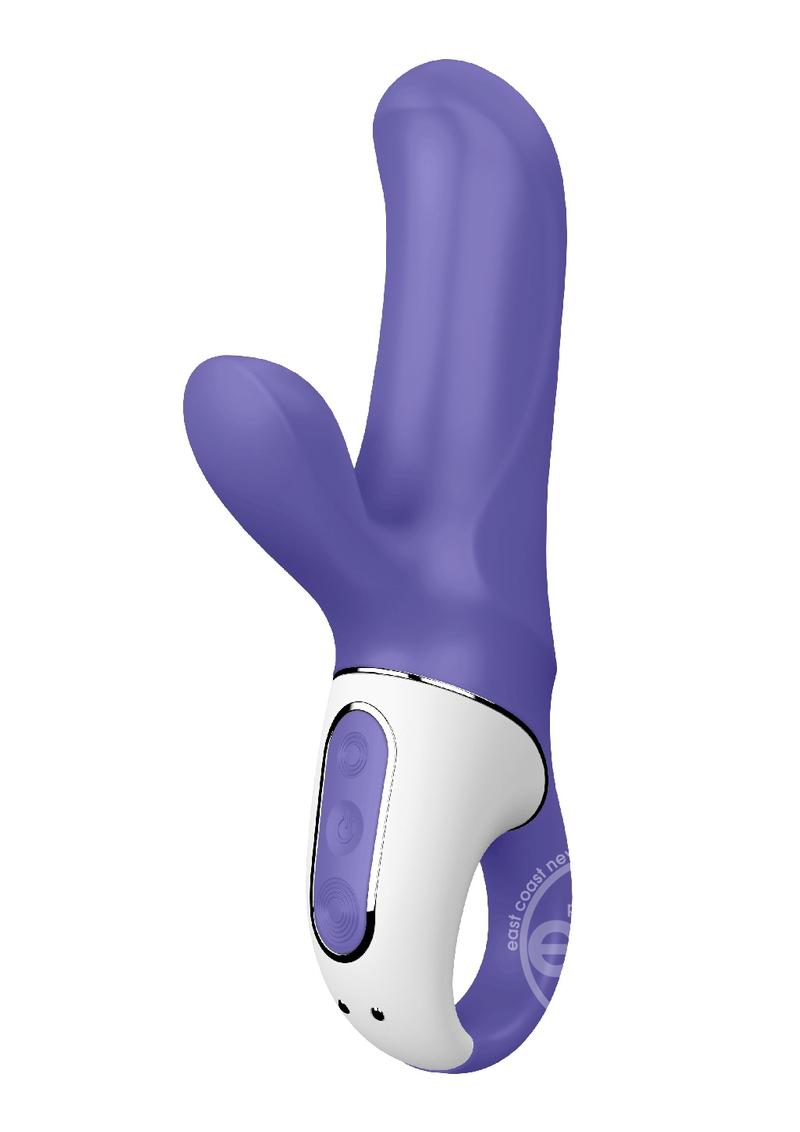 Satisfyer Magic Bunny Rechargeable Silicone Waving Dual Stimulator - Purple