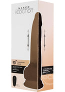 Naked Addiction Silicone Rechargeable Thrusting Dildo 9in