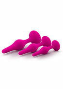 Luxe Beginner Plug Kit 3-Piece Silicone Anal Plug Set
