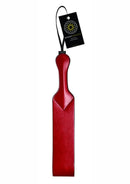 Saffron Vegan Leather Loop Paddle - Black/Red
