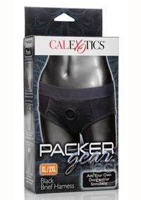 PackerGear Brief-Style Underwear Harnesses with O-Ring - Black