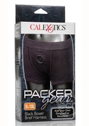 PackerGear Boxer-Brief Underwear Harnesses with O-Ring - Black