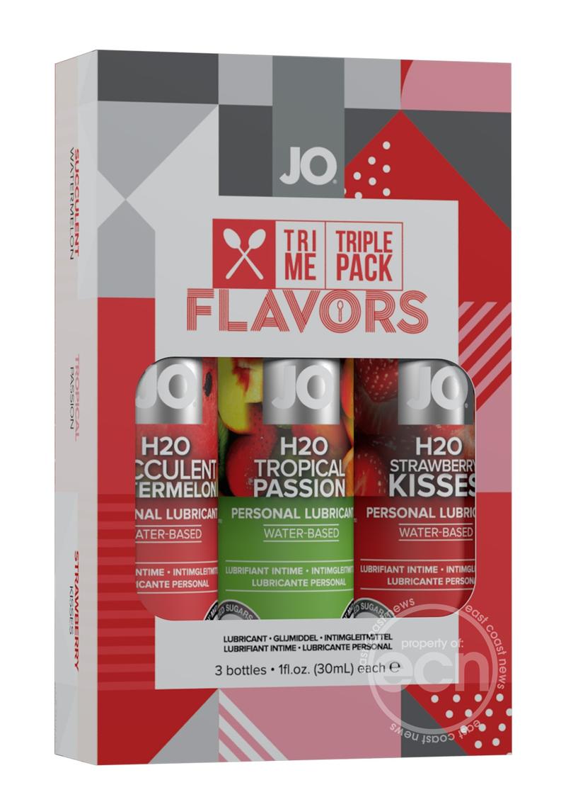 JO Tri-Me Triple Pack 3x1oz Flavored Lubricant