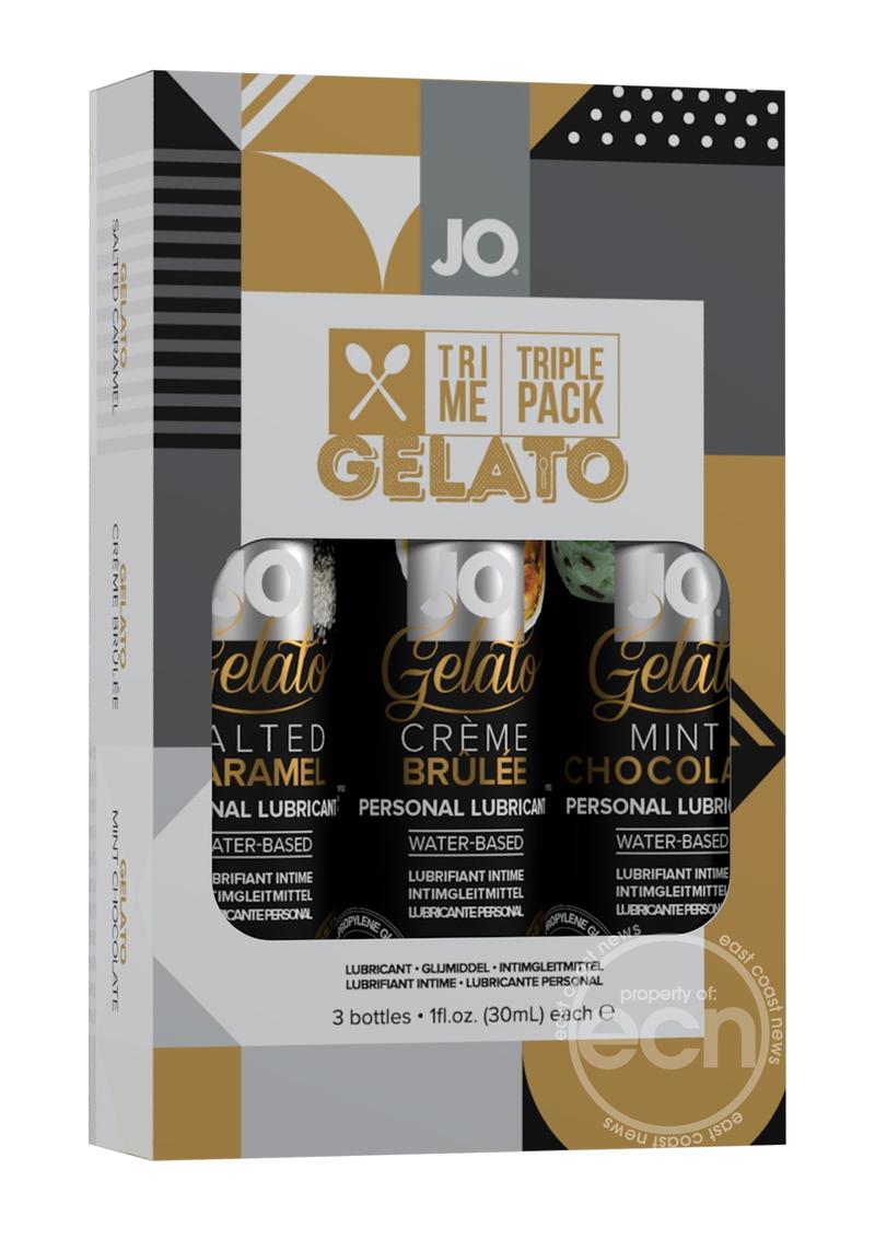 JO Tri-Me Triple Pack 3x1oz Gelato Flavored Lubricant
