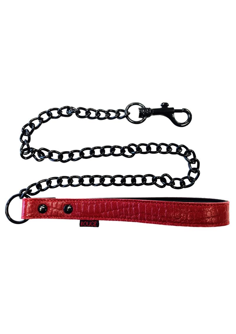 Rouge Anaconda Lead with Metal Chain