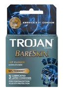 Trojan Bareskin Premium Lubricated Latex Condoms 3-Pack
