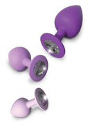 Fantasy for Her - Little Gems Trainer Set Anal Kit - 3 Training Size Plugs Waterproof Silicone