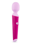 Noje W4 Rechargeable Silicone Mini Wand Vibrator - Lily Pink