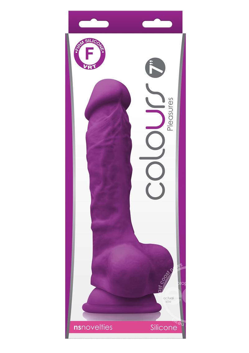 Colours Pleasures 7" Silicone Dildo with Suction Cup