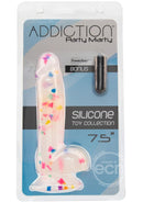 Addiction Party Marty Silicone Dildo - Confetti