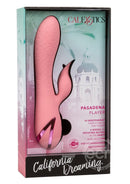 California Dreaming Pasadena Player Textured Rotating Dual Stimulator - Pink