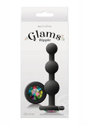 Glams Ripple Silicone Plug Rainbow Gem 4.49in